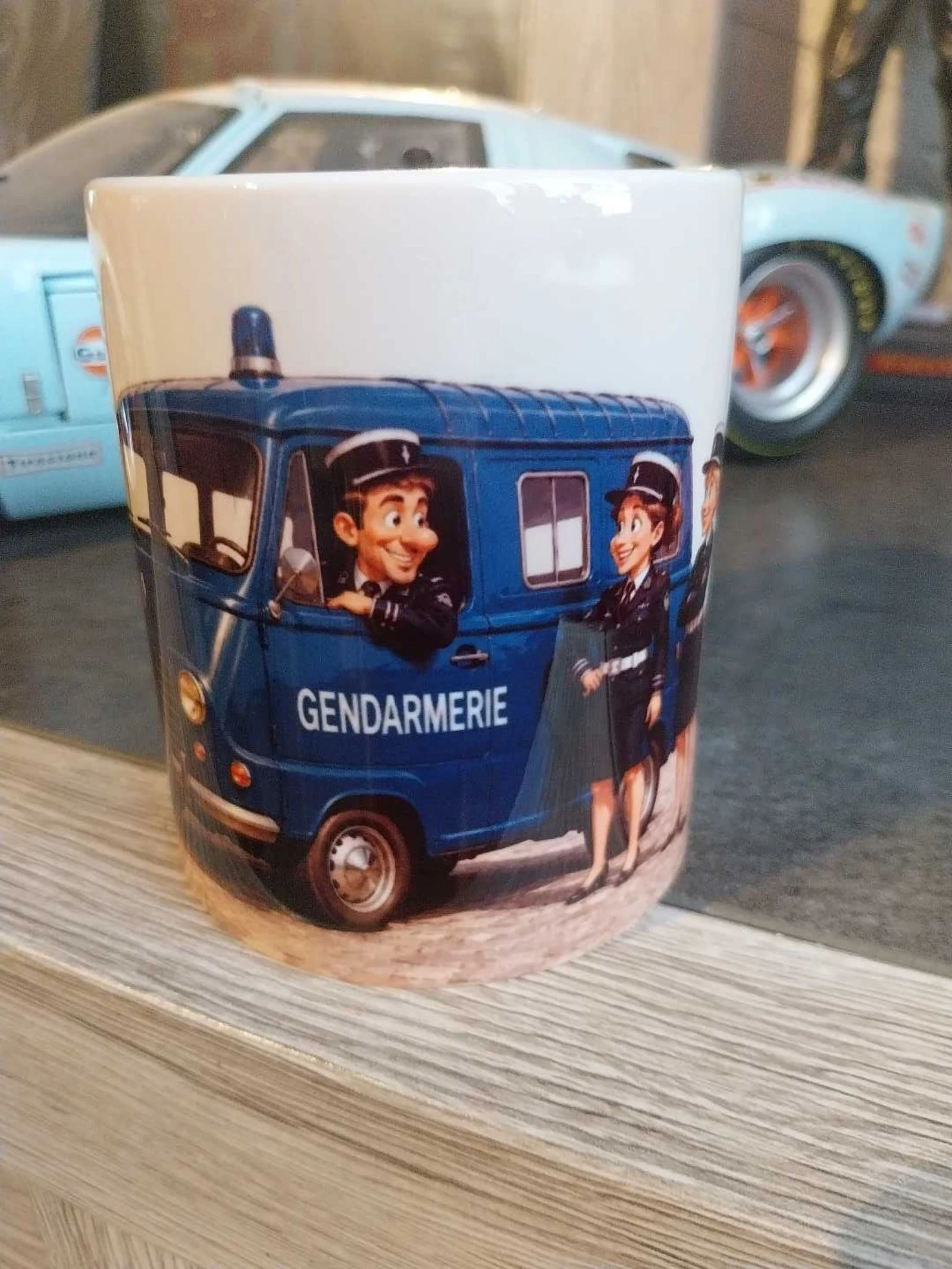 Humorous mug for gendarmerie courier, protection, profession – photo 2